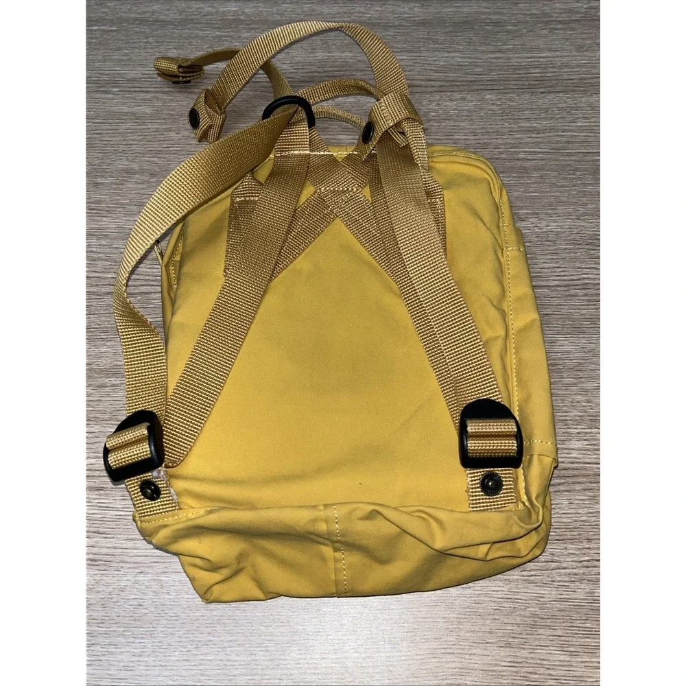 Fjallraven Kanken Backpack Yellow Classic Bookbag Seat Pad Outdoor School Bag